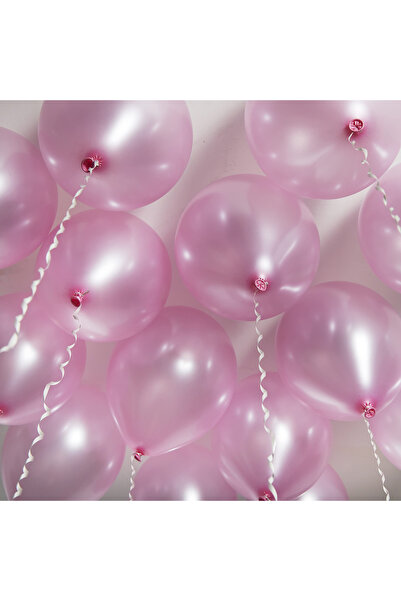 BALON DİYARI 1 Adet Metalik pembe balon