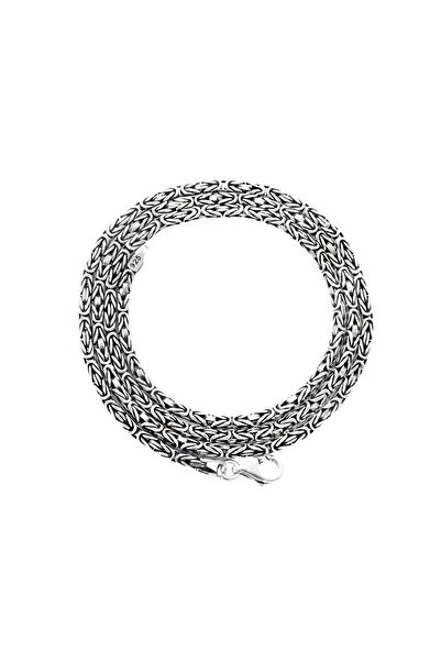PİGADO 925 Ayar Gümüş 55 cm 30 gr 3 mm Kral Zinciri Kolye