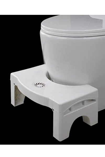 Generic White 9-inch toilet footstool