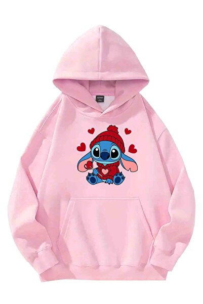 FUWEAR سويت شيرت للجنسين بغطاء رأس سويت شيرت ستيتش مطبوع