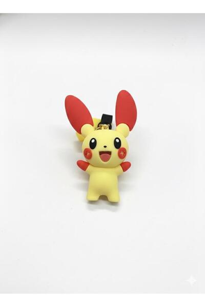 OEM Pokemon Pikachu Keychain Silicone Luxury Keychain Cartoon Bag Wallet Ornament