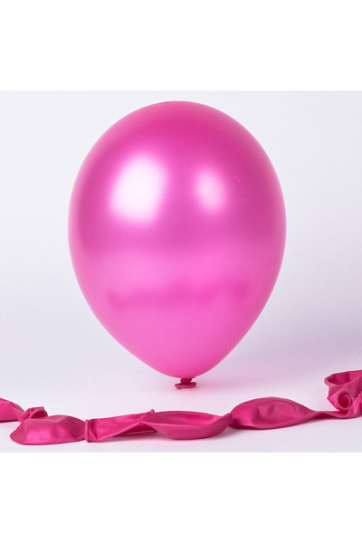 Baloncu Dükkanı 25 قطعة بالون وردي معدني لامع عالي الجودة