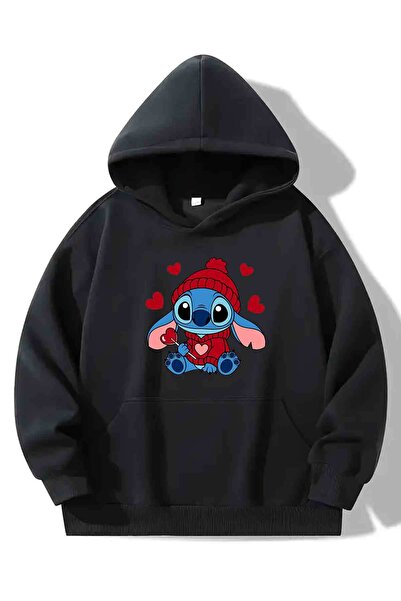 FUWEAR Φούτερ με κουκούλα unisex με στάμπα Stitch