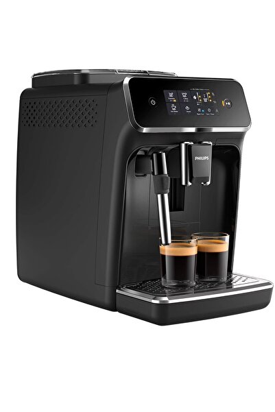 Philips Espressor automat EP2224/10, 2 Bauturi , Rasnita Ceramica, Sistem de Spumare a Laptelui, Ecr