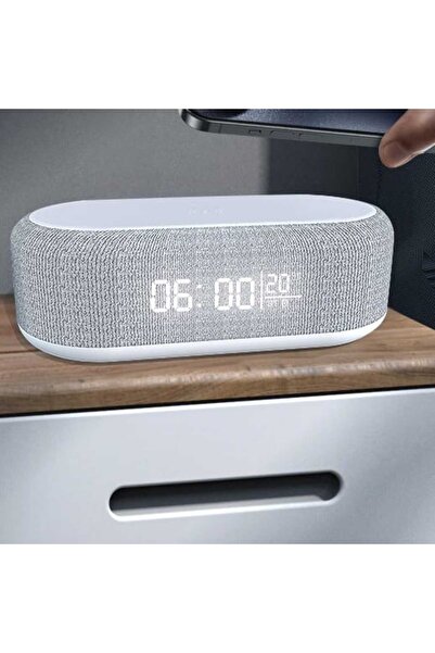 OEM Multifunctional LED Display Watch, Wireless Charger and Bluetooth Speaker, USB-C, Ambient Light