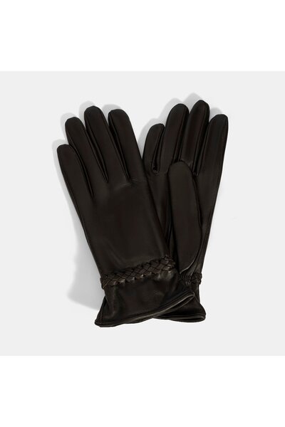 Desa Women's Bitter Brown Leather Gloves