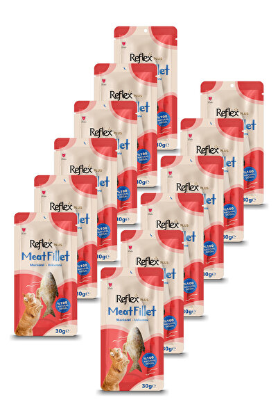 Reflex Meat Fillet Yetişkin Kediler için Ödül MamasıUskumru 30 Gr 12'li Paket