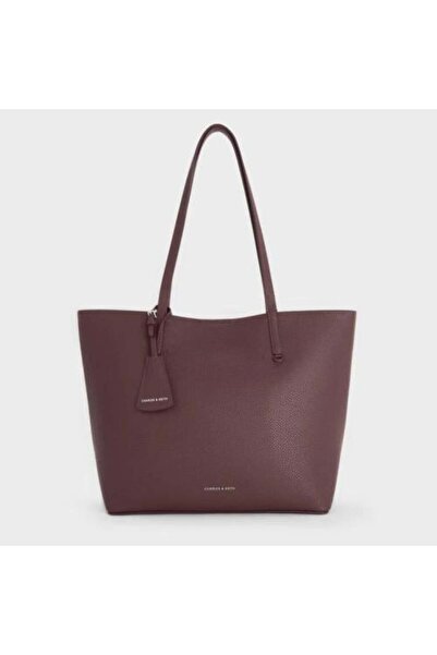 Charles&Keith حقيبة تشارلز آند كيث بيريل - أحمر عنابي (عنابي) - ميديفورمز