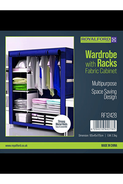 ROYALFORD Wardrobe with Racks RF12428