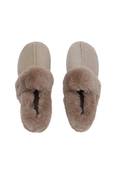 ESOTIQ Women's Fluffy Home Slippers Closed Style Fur Teddy Lining Super Warm ...