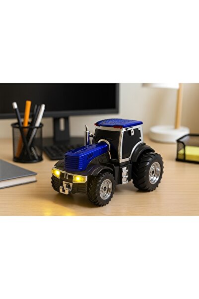 BLA BLA FOAM WSTER WS-550 Tractor Bluetooth Speaker, LED Lights, FM, USB, TF, AUX, Hands-Free, Blue