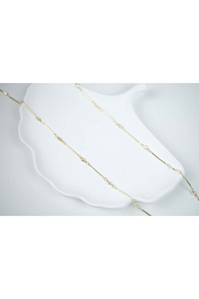 ATELİER TUĞBA Kol052 Duru Chain Necklace - 90 cm + 5 cm Extension