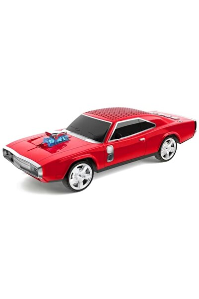 BLA BLA FOAM Retro Bluetooth Speaker - Mustang Model, LED Display, FM, USB, TF, AUX, Hands-Free, Red