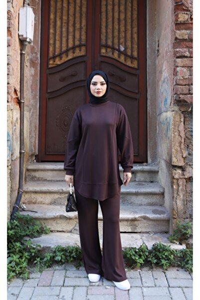 NİSUM MODA طقم ملابس مريح وأنيق من المودال مكون من قطعتين