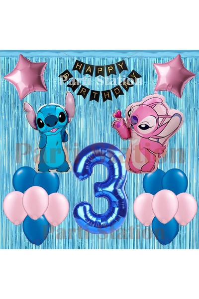 Parti Station مجموعة حفلات عيد الميلاد ليلو وستيتش وأنجل لعمر 3 سنوات، مجموعة...