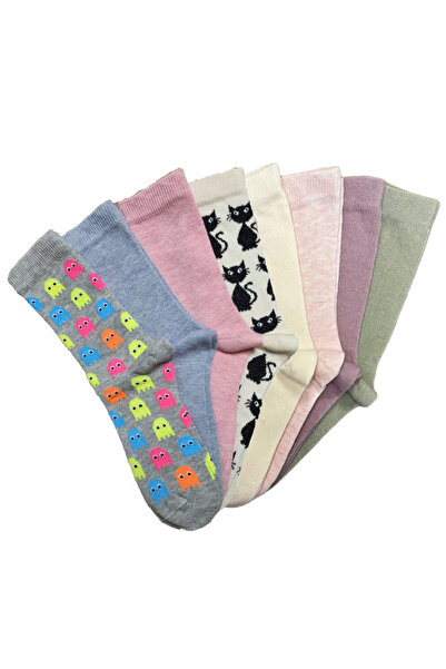 vtex socks 8 чифта безшевни детски чорапи, с високо съдържание на памук