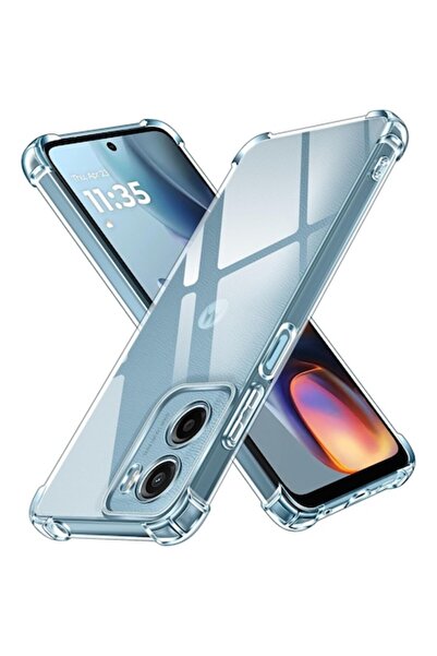 bzstore Carcasă anti-șoc subțire pentru Motorola Moto G06/G06 Power, cu colțuri ranforsate de 1,5 mm - Transparentă