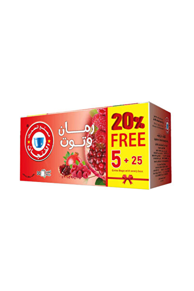 Al Masmak شاي المصمك بالرمان والتوت - 30 كيس