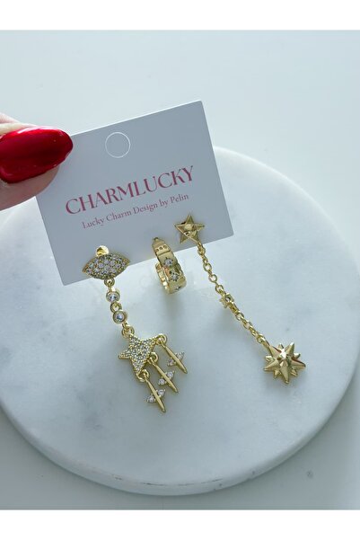 CHARMLUCKY 3-Piece Earring Set