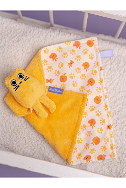 Milk & Moo Tombish Cat Pattern Blanket Polyester Orange 30x30cm