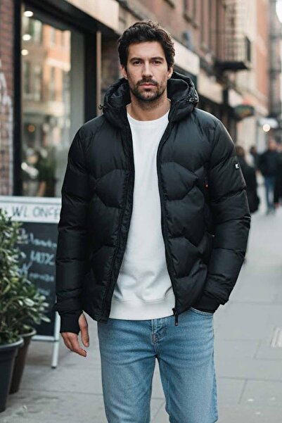 Bad Bear Men's Black Puffer Jacket/Coat