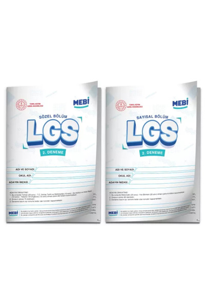 Karakutu Yayınları 2026 LGS 8.Sınıf MEB ONLİNE Türkiye Geneli 2. Deneme (Sayısal–Sözel) Birebir PDF BASKI ÜCRETİ