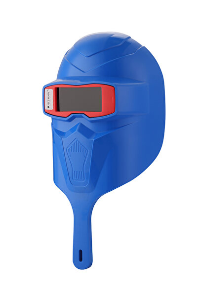 Lawazim Handheld Welding Mask Blue - Anti Fog Impact Resistant Face Shield