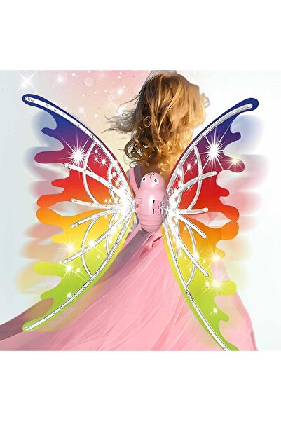 Timebox Aripi de zână cu LED-uri, deschidere electrică, muzică, fără baterii,...