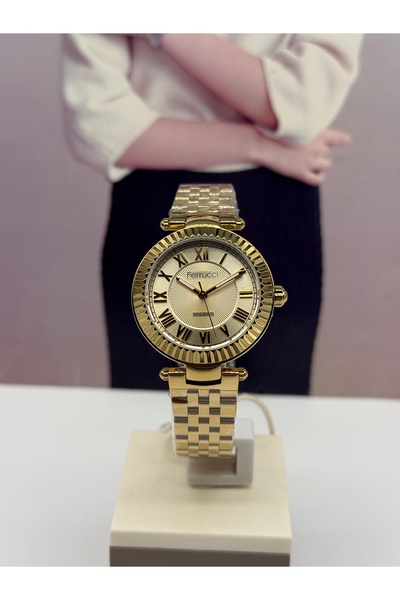 Ferrucci GOLD WOMEN'S WRISTWATCH WATERPROOF