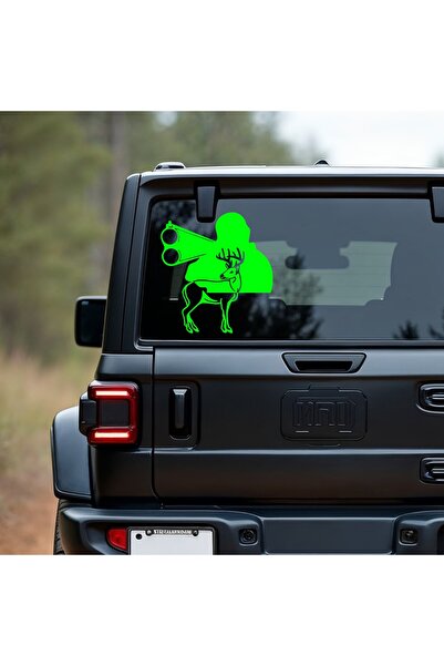 StickITsibiu Deer Hunter – Autocolant Auto 4×4 Off-Road – Dimensiuni 75x69 cm.