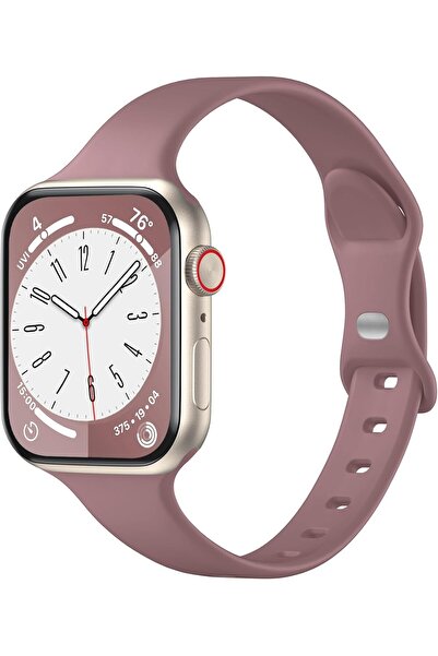 Upeak حزام بديل من السيليكون رفيع ونحيف لساعة Apple Watch (38–49 مم)