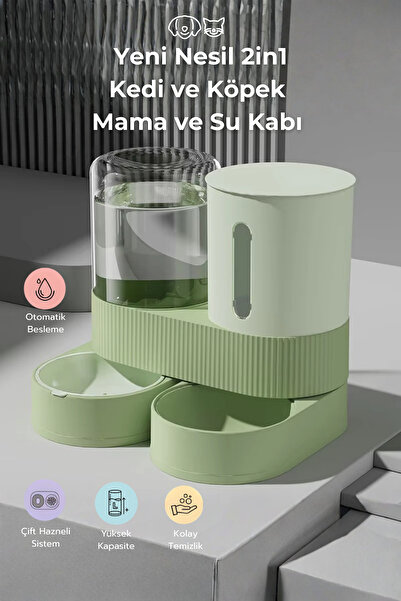 PetFix 2si 1 arada Yeni Nesil Mama ve Su Kabı