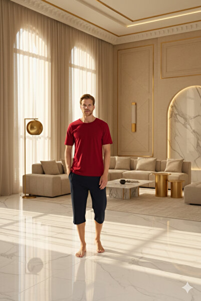 KLY New Season 2026 Men's O.Yaka Luxury Design Capri Pajama Set