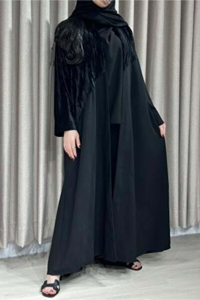 12 عباية شتوية قطيفة - تاج الكشخة (موديل A233)