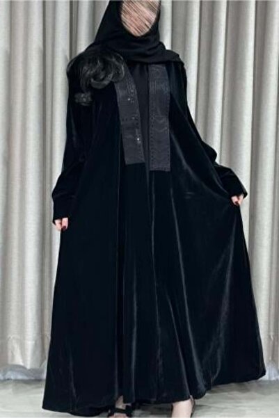 12 عباية مخمل شتوية - تاج الكشخة