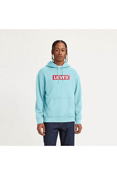 Levi's Relaxed Graphic Men's Blue Hooded Hoodie 38479-0269