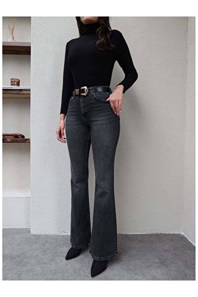 ESRAHELVACI Anthracite Flared Jeans