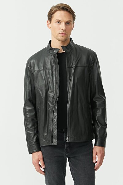 PAULMARK Regular Leather Coat