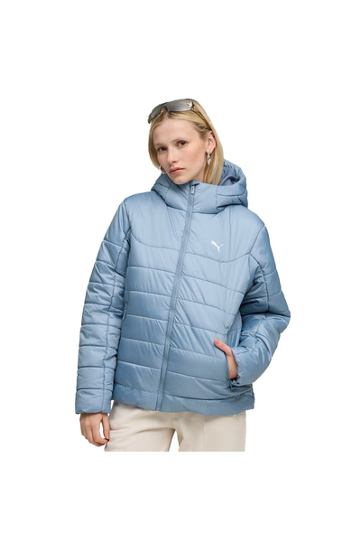 Puma Ess Hooded Padded Kadın Mavi Günlük Stil Mont 68523134