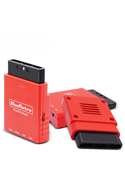 OEM BlueRetro Controller Adapter for Sony Playstation 1 / Playstation 2 Blue Red