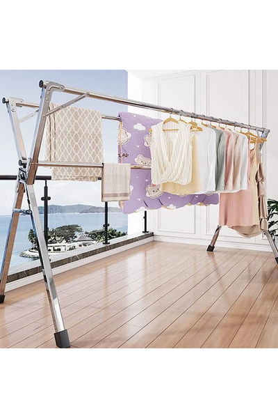 NKX مجفف ملابس قابل للتعديل لتجفيف الملابس وغسل الملابس قابل للطي