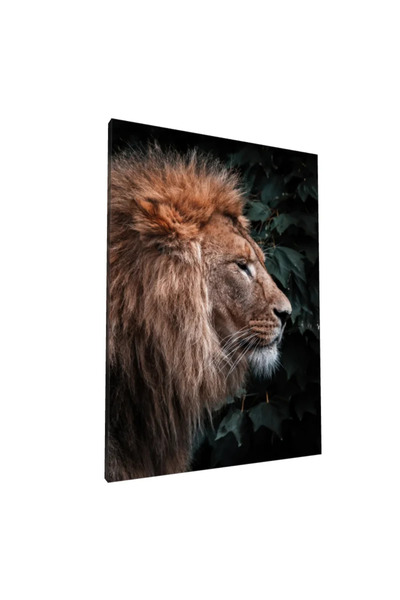 PozaTablou Pictură pe pânză: Portret de leu din profil 80x110 cm