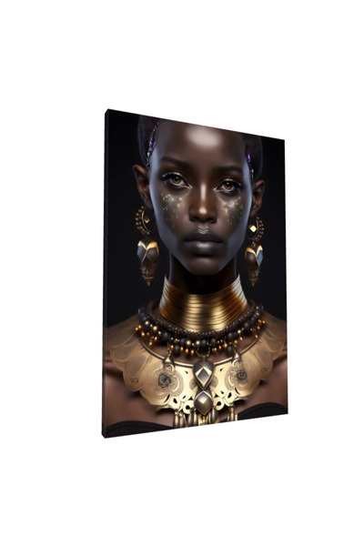 PozaTablou Pânză: Portret regal cu bijuterii de aur 50x70 cm