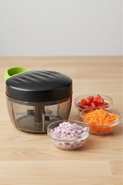 Köken Tocător manual cu sfoară, 500 ml, 3 lame din oțel inoxidabil, fără BPA,...