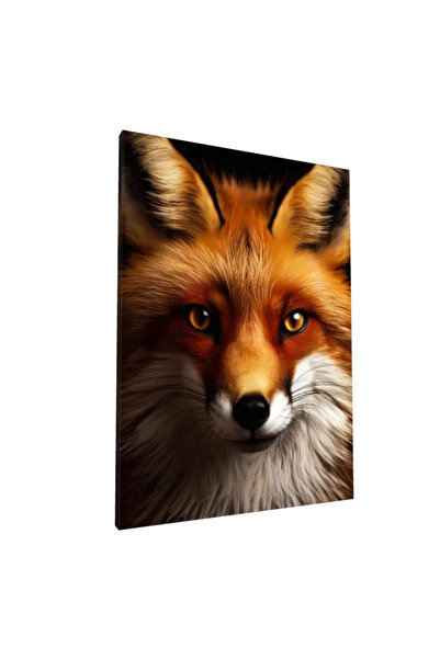 PozaTablou Pictură pe pânză - Portret realist al unei vulpi roșii (80x110 cm)