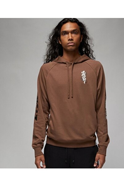 Nike Jordan Dri-Fit Men's Brown Hoodie Sweatshirt