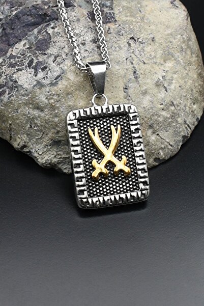 Prestige Hz. Ali Zulfiqar Sword Necklace Stainless Steel Chain 3mm 902471