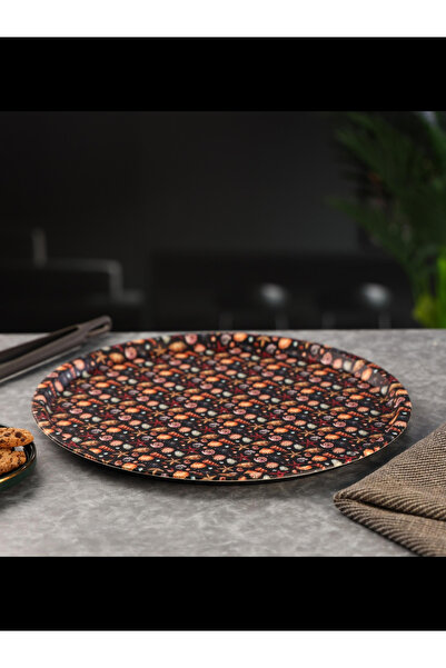 ROYALFORD Round Leather Tray- 36cm RF11266