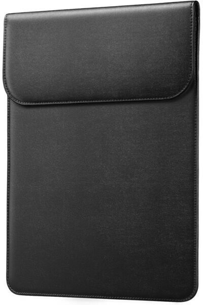 JETech Slim Laptop Sleeve for MacBook Air 13-Inch, PU Leather (Black)