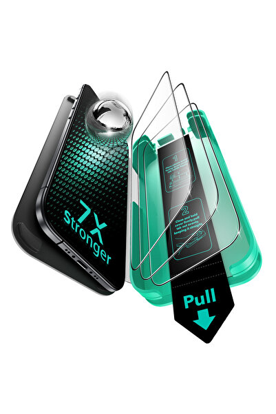 ESR مجموعة من 3 قطع من واقيات الشاشة الزجاجية 9H+ لجهاز iPhone Air